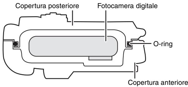 PANASONIC LUMIX DMW-MCFT3E - Come l'O-ring mantiene l'impermeabilità della custodia - 1