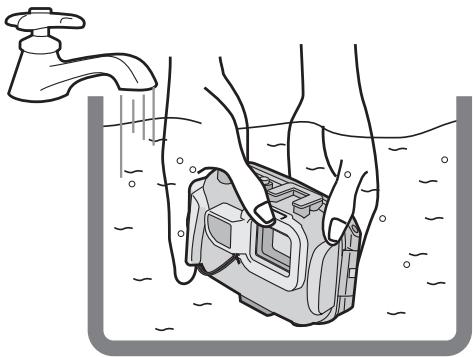 PANASONIC LUMIX DMW-MCFT3E - Sumerja el estuche en agua fresca durante 30关键时刻 o más sin quitar la CAMERA digital para sacar los cristales de sal etc. - 1
