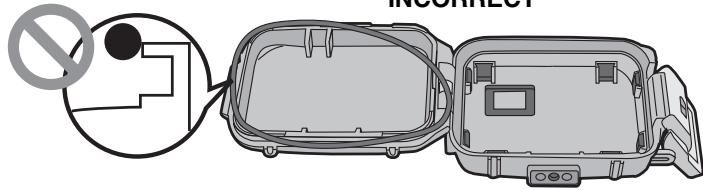 PANASONIC LUMIX DMW-MCFT3E - Fit the O-ring evenly into the O-ring groove. - 2