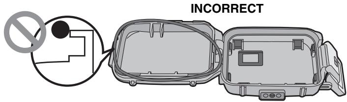 PANASONIC LUMIX DMW-MCFT3PP - Fit the O-ring evenly into the O-ring groove. - 2