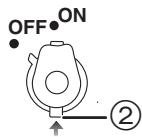 OFF • ON ②