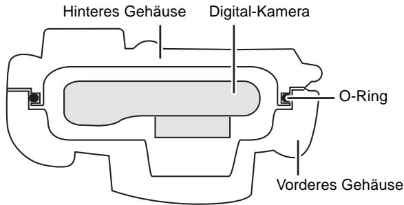 Hinteres Gehäuse Digital-Kamera O-Ring Vorderes Gehäuse