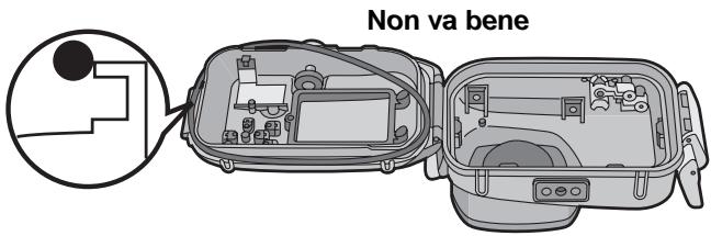 Diagram showing two steps of a device being opened, labeled with numbered instructions for each step.