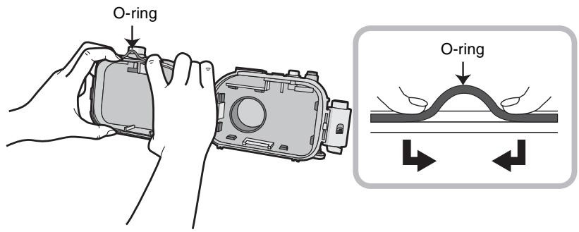 PANASONIC LUMIX DMW-MCTZ20PP - Loosen the O-ring with your fingers to remove it. - 1