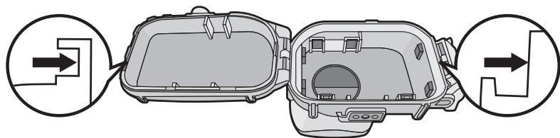 PANASONIC LUMIX DMW-MCTZ20PP - Controllare l'alloggiamento dell'O-ring. - 1