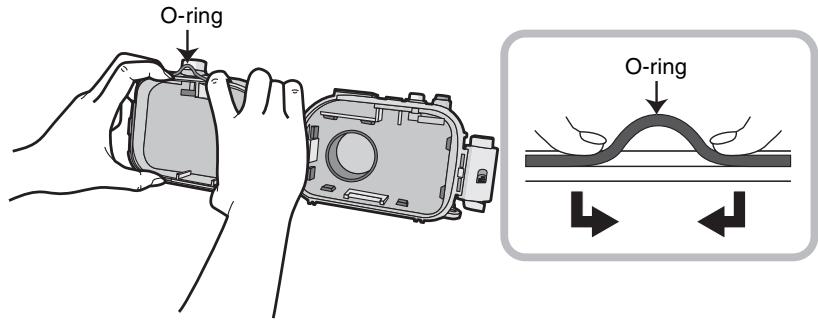 PANASONIC LUMIX DMW-MCTZ30E - Allentare l'O-ring con le dita per rimuoverlo. - 1