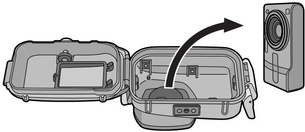 PANASONIC LUMIX DMW-MCTZ3E - Ouvrez le couvercle arrêté pour retarder l'appareil photo numérique. - 1
