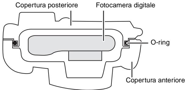 PANASONIC LUMIX DMW-MCTZ5PP - Come l'O-ring mantiene l'impermeabilità della custodia - 1
