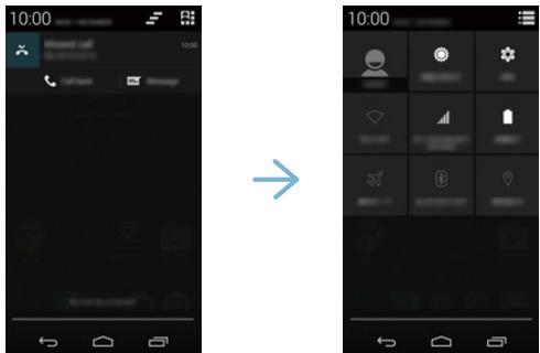 PANASONIC LUMIX DMC-CM1 - Tapotez sur [a] dans le panneau des notifications. - 1