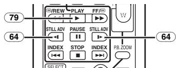79 64 STILL ADV PAUSE STILL ADV INDEX STOP INDEX PB_ZOOM SELECT