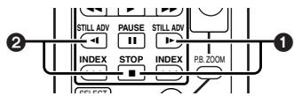 STILL ADV PAUSE STILL ADV INDEX STOP INDEX P.B. ZOOM SELECT