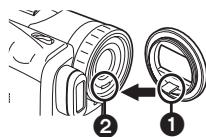 PANASONIC NV-GS120 - Parasoleil d'objectif - 1