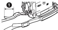 PANASONIC NV-GS120 - Fixation de la bandoulière - 2