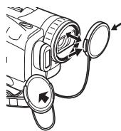 PANASONIC NV-GS120 - Fixer le capuchon d'objectif - 2