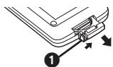 PANASONIC NV-GS17 - ■ Installation d'une pile de type bouton - 1