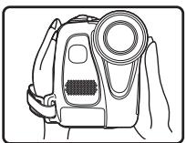 PANASONIC NV-GS17 - Come tenere la movie camera - 1