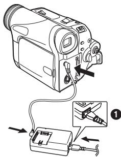 PANASONIC NV-GS17 - ■ Anschluss an die Netzsteckdose - 1