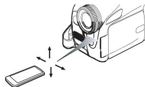 PANASONIC NV-GS17 - ■ Portée d'utilisation de la télécommande - 1