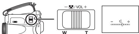 PANASONIC NV-GS17 - Pour régler le volume - 1