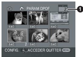 PANASONIC NV-GS17 - Écriture des données d'impression sur une carte (Paramètres DPOF) - 1
