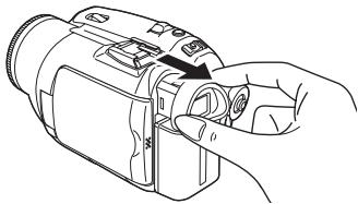 PANASONIC NV-GS180EK - De Zoeker uittrekken - 1