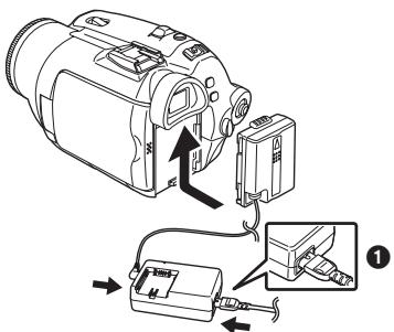 PANASONIC NV-GS180EK - Op de netvoeding aansluten - 1