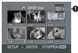 PANASONIC NV-GS180EK - Afdrukgegevens op geheugenkaart schrijven (DPOF-installing) - 1