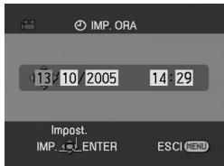 PANASONIC NV-GS21EK - Impostazione di data e ora - 1