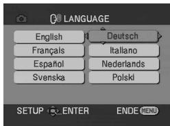 PANASONIC NV-GS21EK - Einstellen der Menüsprache - 1