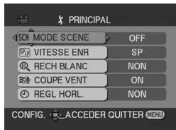 PANASONIC NV-GS21EK - [ MENU D'ENREGISTREMENT SUR BANDE] - 1