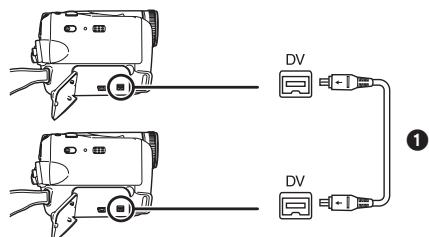 PANASONIC NV-GS21EK - Gebruik van de DV-kabel voor opnemen (Digitale dubbing) - 1