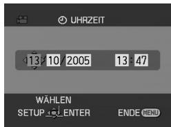 PANASONIC NV-GS21EK - Einstellen von Datum und Uhrzeit - 1