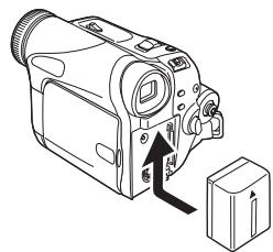 PANASONIC NV-GS21EK - Installazione della batteria - 1