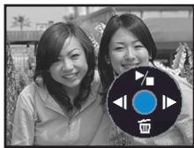 PANASONIC NV-GS21EK - Bediening met navigatieknop. - 2