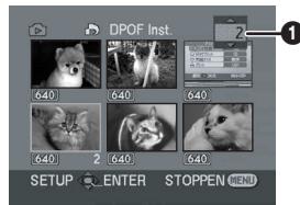 PANASONIC NV-GS21EK - Afdrukgegevens op geheugenkaart schrijven (DPOF-installling) - 1