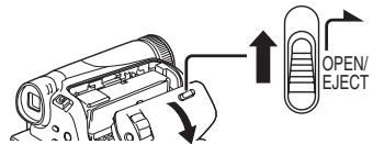 PANASONIC NV-GS21EK - Inserimento/rimozione di una cassetta - 1