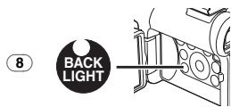 PANASONIC NV-GS22 - Appuyez sur la touche [BACK LIGHT] 8. - 1