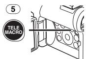 PANASONIC NV-GS22 - Drucken Sie die Taste [TELE MACRO] 5. - 1