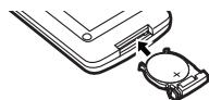 PANASONIC NV-GS22 - Einsetzen einer Knopfelle - 3