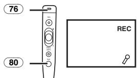 PANASONIC NV-GS22 - Pour ajouter un son pendant l'enregistrement - 1