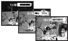 PANASONIC NV-GS22 - Funktionen zum Heran- oder Wegzoomomen - 2