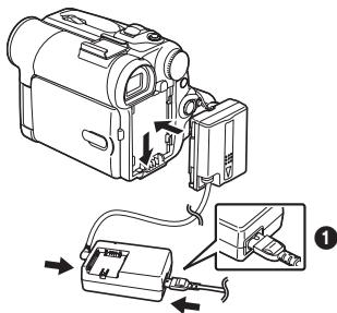 PANASONIC NV-GS22 - Utilisation de l'adaptateur secteur CA - 1