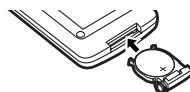 PANASONIC NV-GS22 - ■ Mise en place d'une pile de type bouton - 3