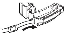 PANASONIC NV-GS22 - Fixation de la bandoulière - 1