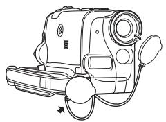 PANASONIC NV-GS22 - Fixer le capuchon d'objetif - 3