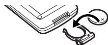 PANASONIC NV-GS22 - ■ Mise en place d'une pile de type bouton - 2