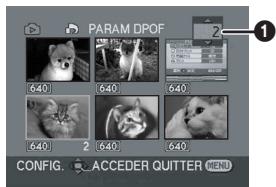 PANASONIC NV-GS230EF - Écriture des données d'impression sur une carte (Paramètres DPOF) - 1