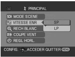PANASONIC NV-GS230EF - Utilisation de l'écran de menu - 10