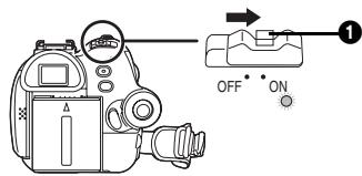 PANASONIC NV-GS230EF - Comment mettre sous tension - 1