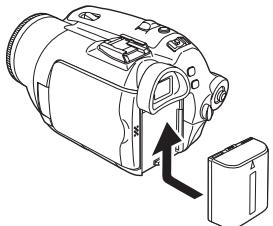 PANASONIC NV-GS230EF - Installation de la batterie - 1